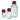 Glas flaske 100 ml GL45 med rødt låg. hældering og PTFE indlæg