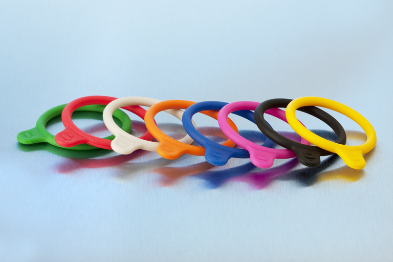 Bottle Tag, for GL45 DURAN®, Red sil, 20stk