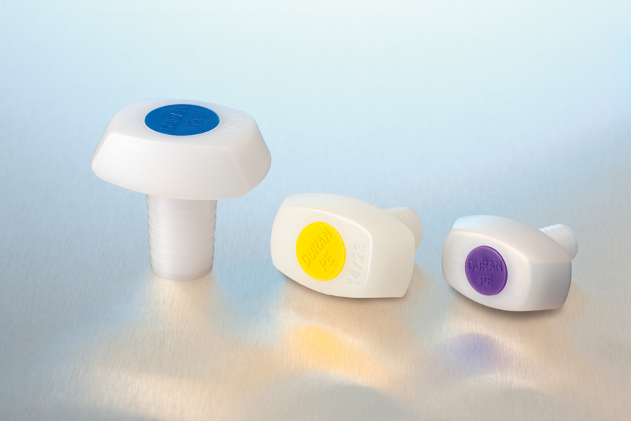 Prop for slib PE, m. blå indsats, NS7/16, 10stk