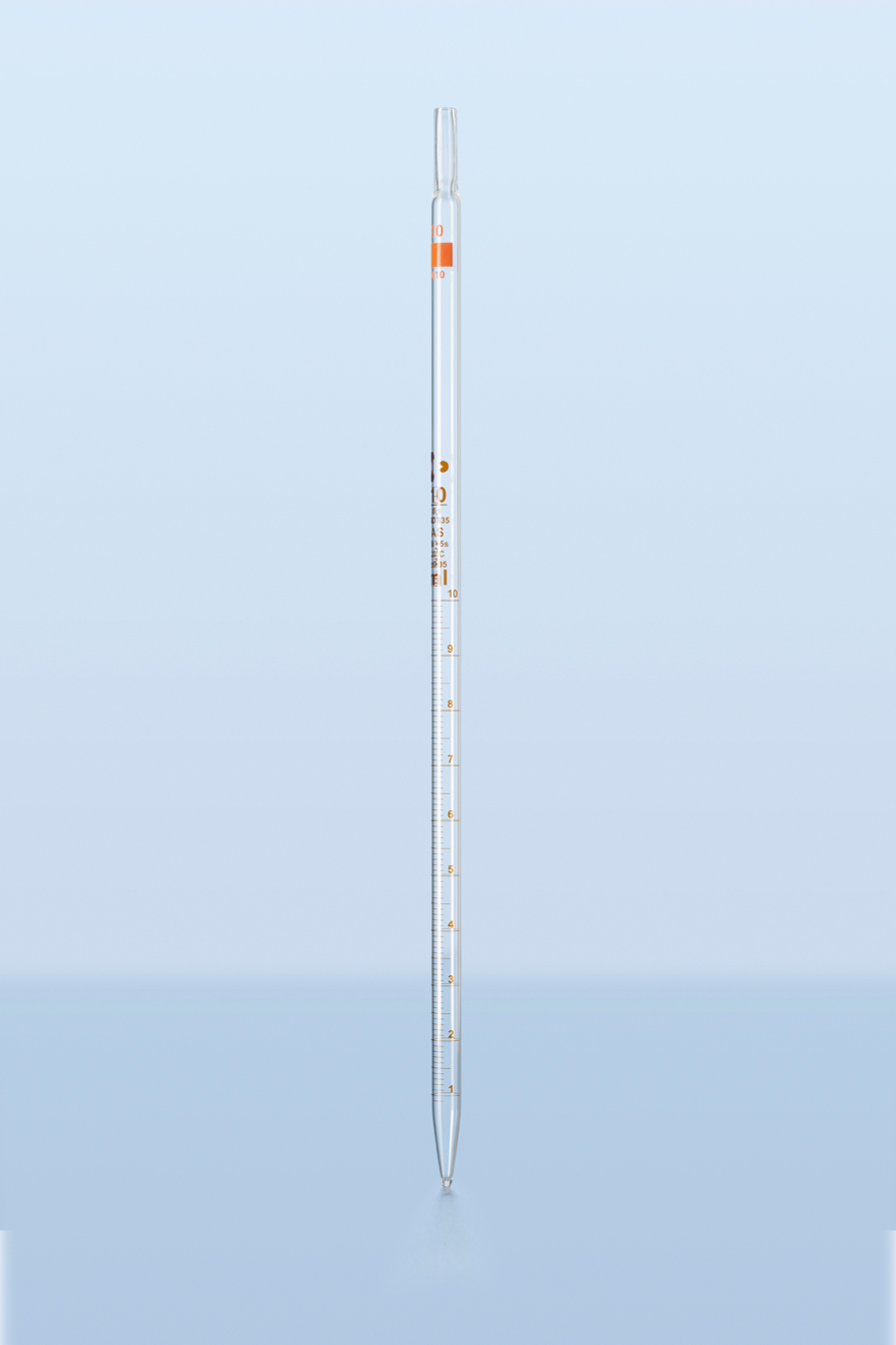 Målepipette, brun print, 2, AS, 0,5ml, 12stk