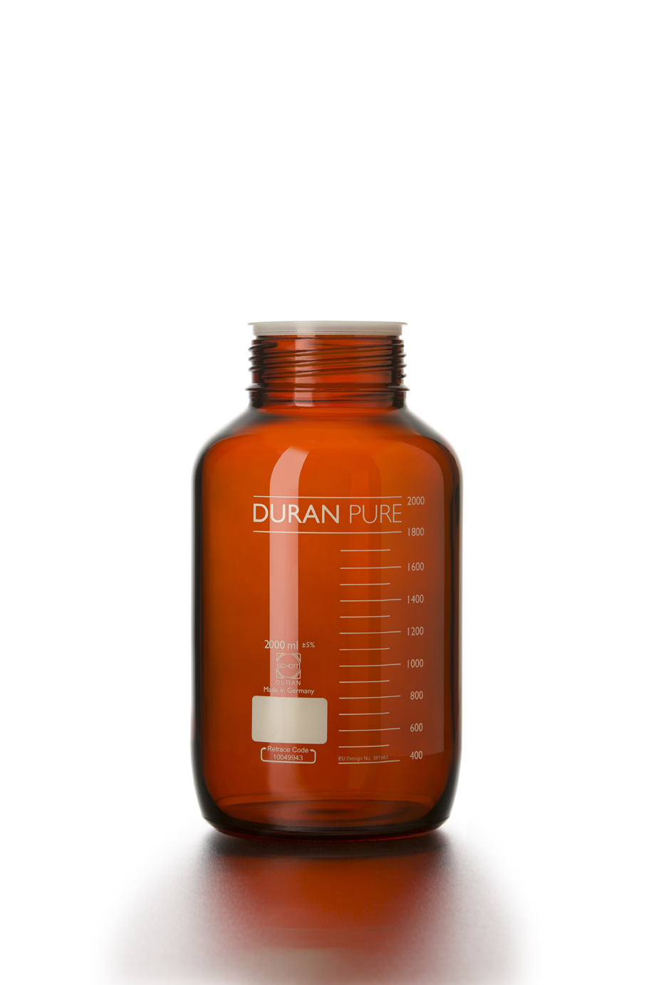 DURAN PURE flaske GLS80, brun, 5000 ml