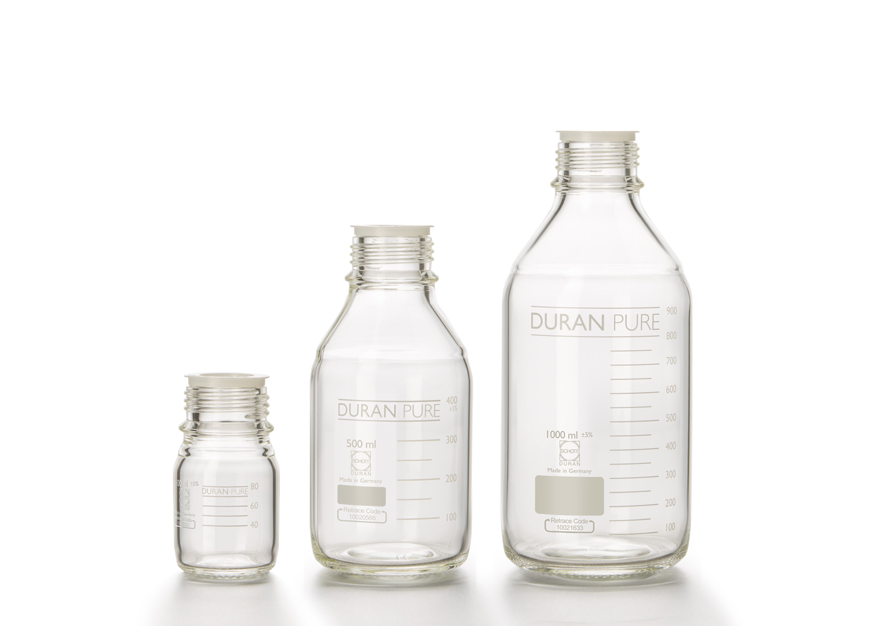 DURAN PURE flaske GL45, kl, 250ml, 10stk