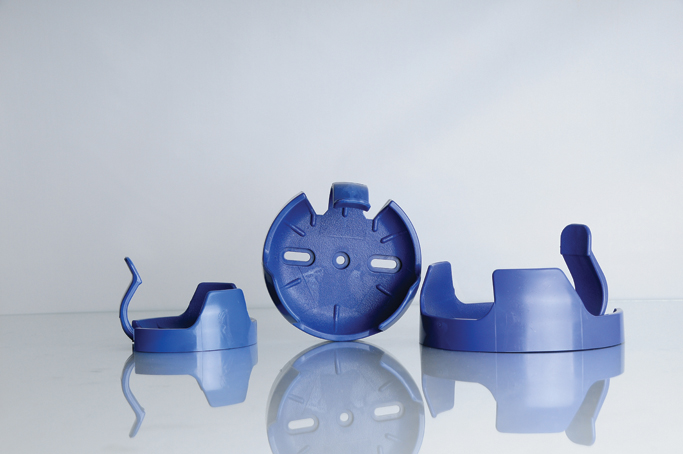 Plastic shaker flask clamps, 125mL