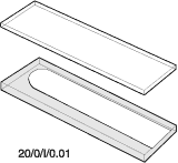 Kuvette, 20/C, Infr-Q, 0,05mm, 0,015ml