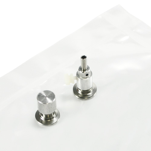 Tedlar bag, 1 L, 2 SS-fittings