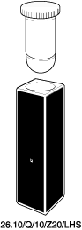 Kuvette, 26.50/LHS, Spec-Q, 10mm, 0,05ml, Z 20mm