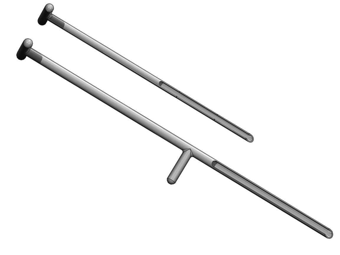 Handle with rod, w/o drill bit, 75 cm, Mole