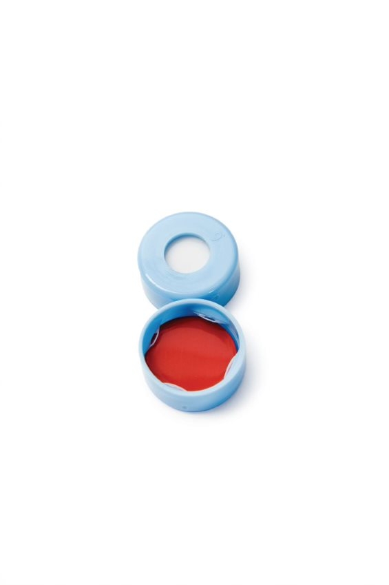 Snaplåg 11mm blå PE sili/PTFE, 1000stk