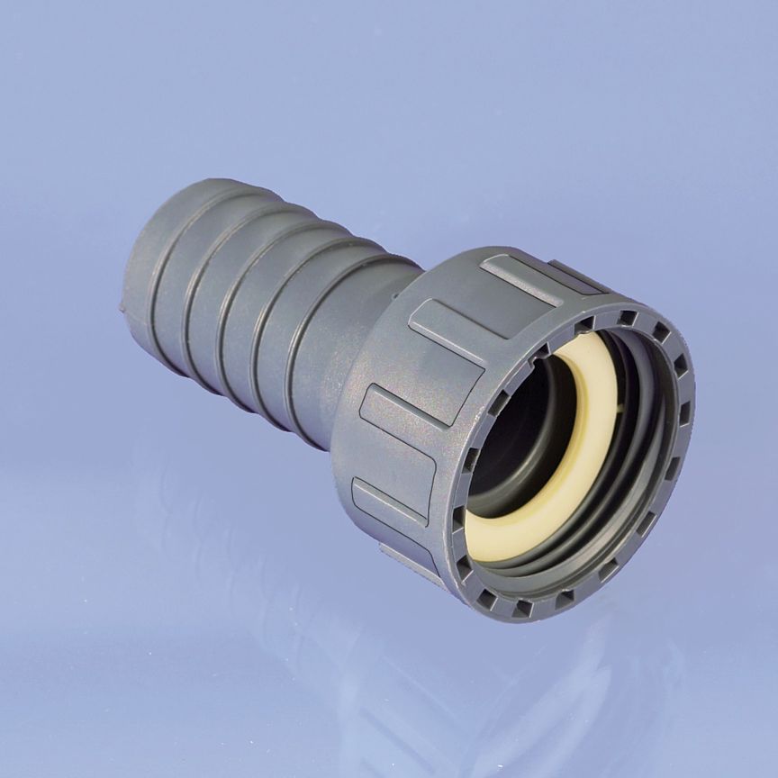 Tube nozzle w/cap nut, 1/2", Ø13mm