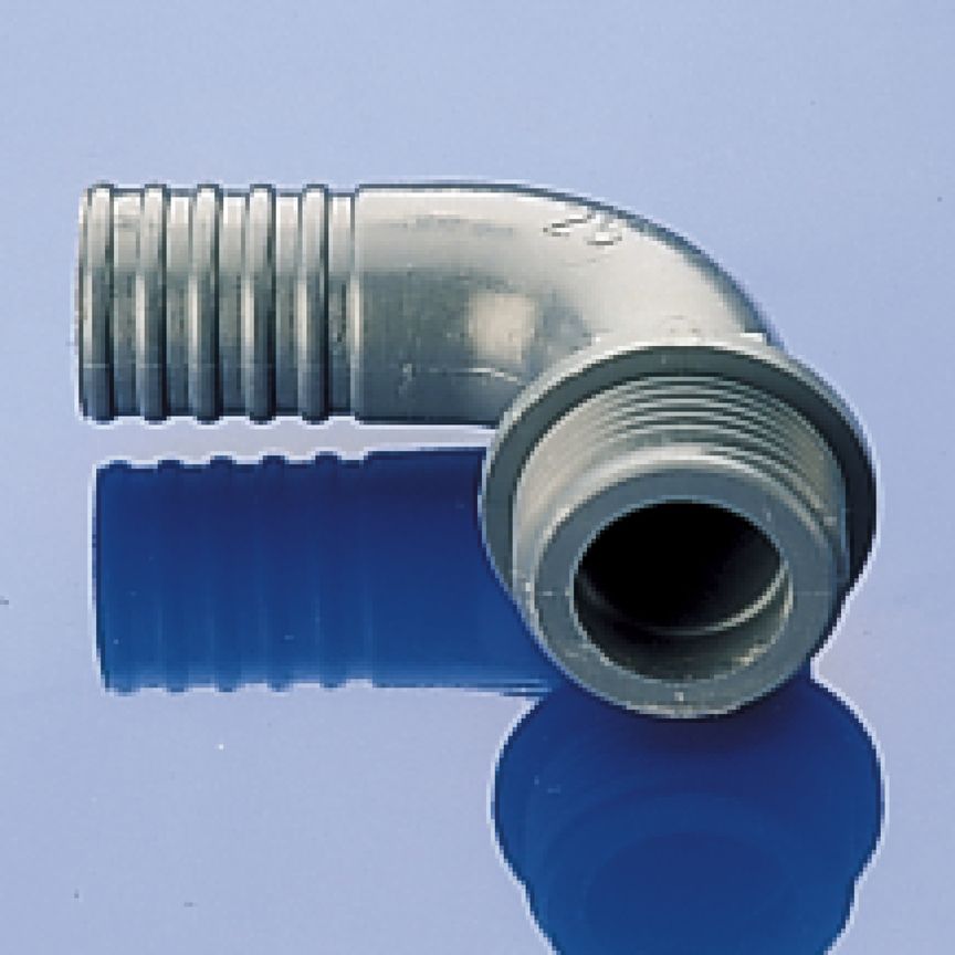 Tube bend, external thread, 1/2", nozzle-Ø20mm