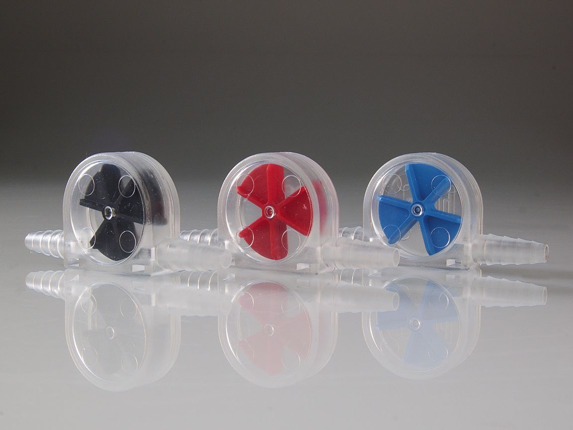 Flow indicator LiquiMobil, SAN, +30 deg., red