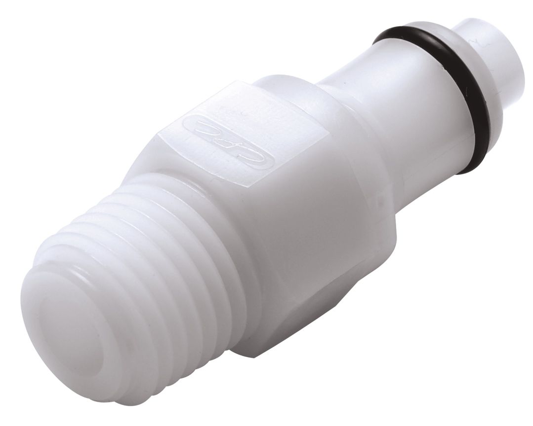 Lynkobling, POM, han, m.  ventil, 1/4" NPT