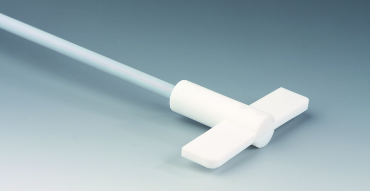 Skaft m. lodret blad, 450mm, Ø90mm, Ø6,5/8mm, PTFE