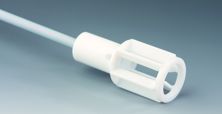 Skaft med Fanet, 300mm, Ø24mm, Ø6,5/8mm, PTFE