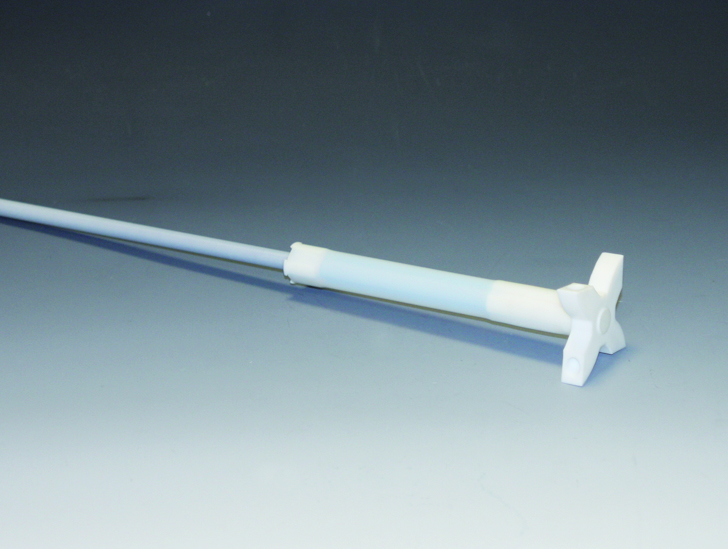 Skaft med Gassing, 484mm, Ø72mm, Ø10mm, PTFE