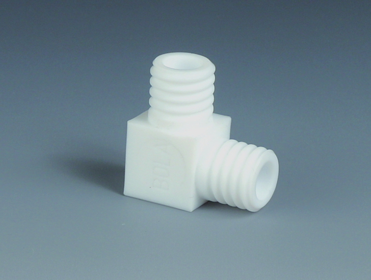 Tube Fittings Elbow, PTFE, GL14, 6,5mm