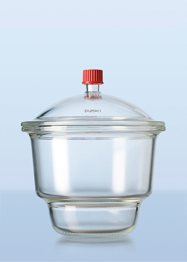 DURAN Eksikator med gevind og hane, u. pl., DN200