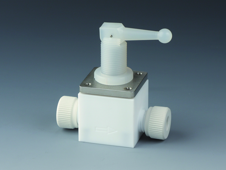 Kipventil, M18, for slange o.d. 8 mm, PTFE