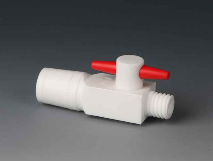 2-vejs ventil, NS29/32, lysning 6 mm, PTFE