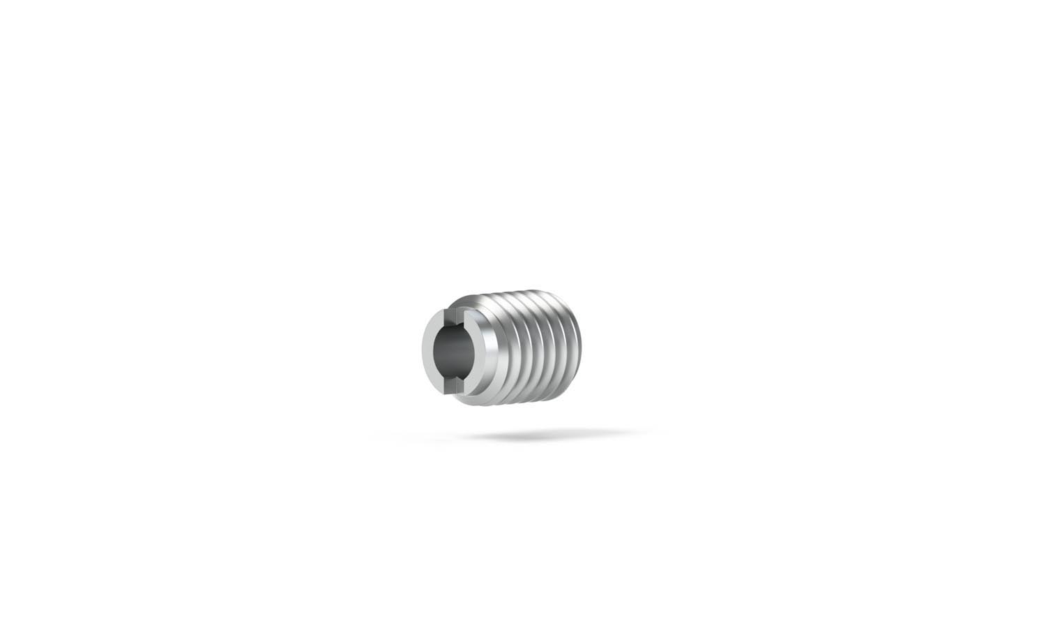 Screw headless with slot Litetouch, SS, 1/8"