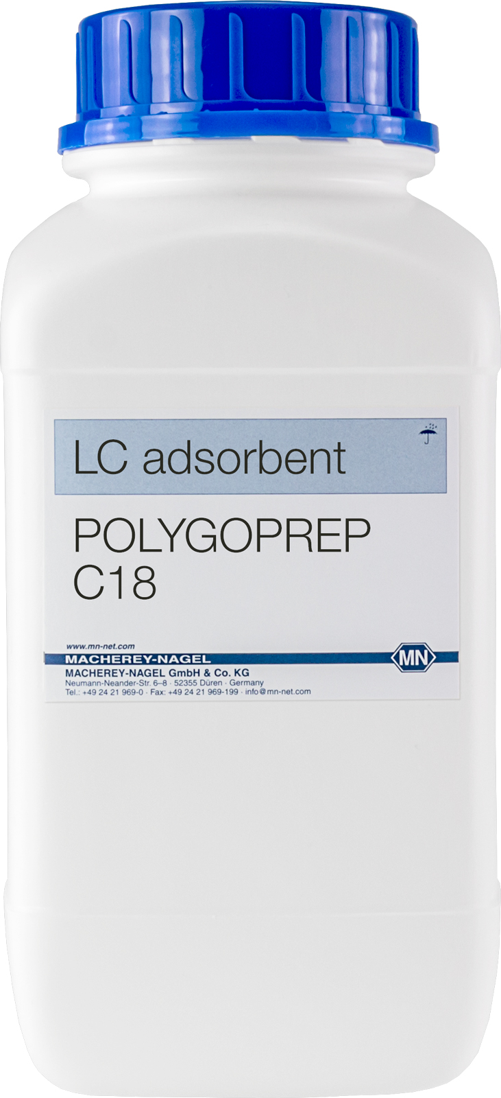 POLYGOPREP 300-30 C18, 1000 g i plastbeholder