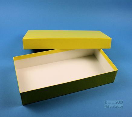 ALPHA Box 50 lang, 1x1, fiber, gul, 50mm
