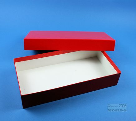 ALPHA Box 50 lang, 1x1, fiber, rød, 50mm