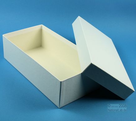 ALPHA Box 75 lang, 1x1, fiber, hvid, 75mm