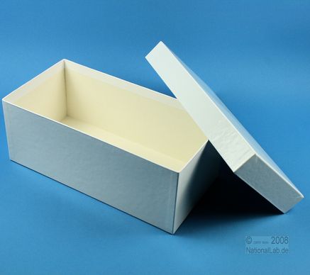 ALPHA Box 100 lang, 1x1, fiber, hvid, 100mm