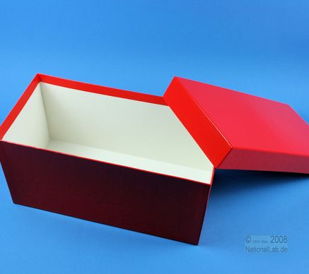 ALPHA Box 130 lang, 1x1, fiber, rød, 130mm