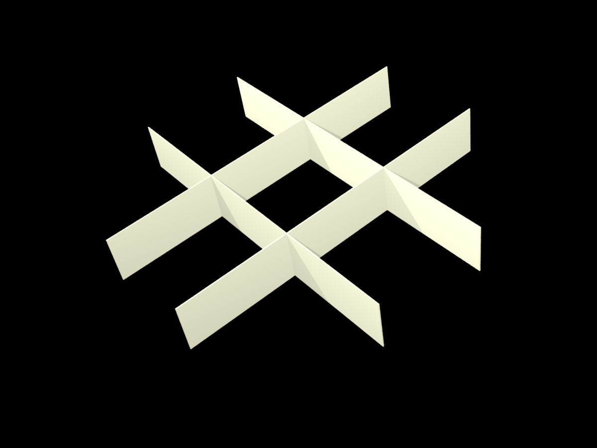 ALPHA, 3x3 pos. indd., 25mm, fiber, 42,9mm, 10stk