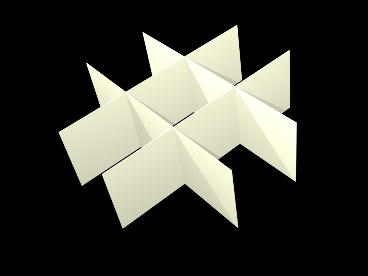 ALPHA, 3x3 pos. indd., 30mm, fiber, 42,9mm, 10stk