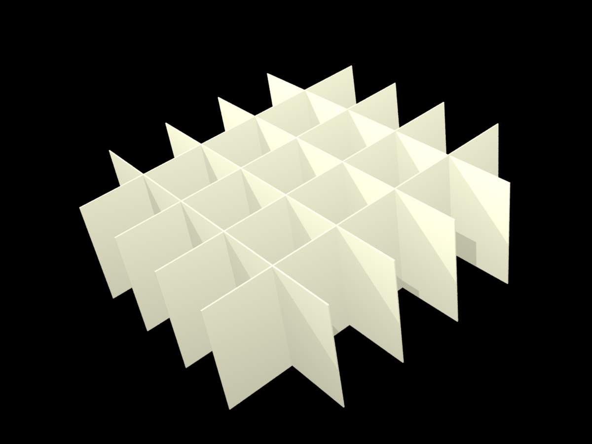 ALPHA, 5x5 pos. indd., 40mm, fiber, 25,5mm, 10stk