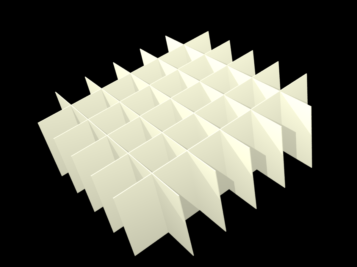 ALPHA, 6x6 pos. indd., 40mm, fiber, 21mm, 10stk