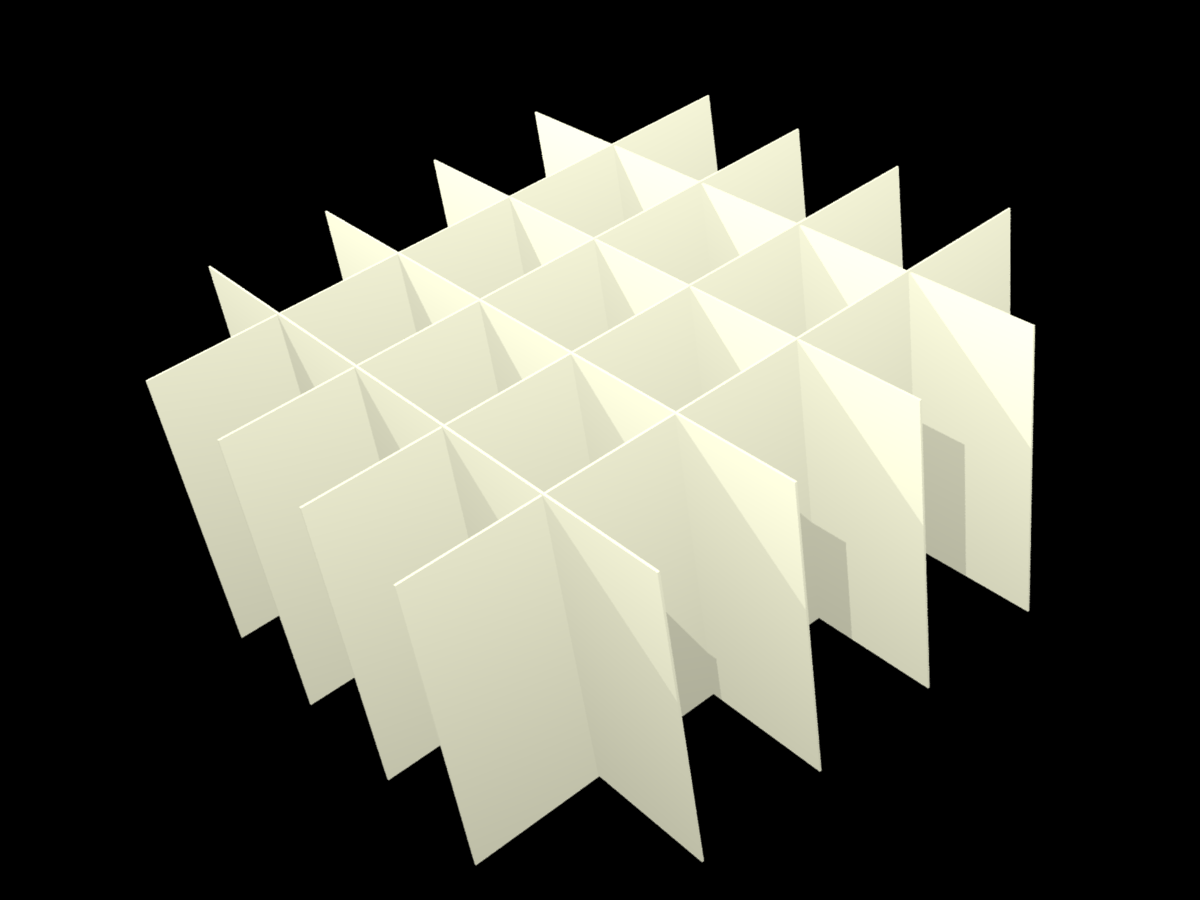 ALPHA, 5x5 pos. indd., 65mm, fiber, 25,5mm, 10stk