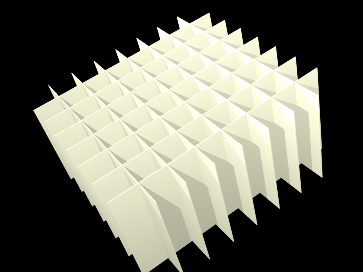 ALPHA, 8x8 pos. indd., 65mm, fiber, 15,7mm, 10stk