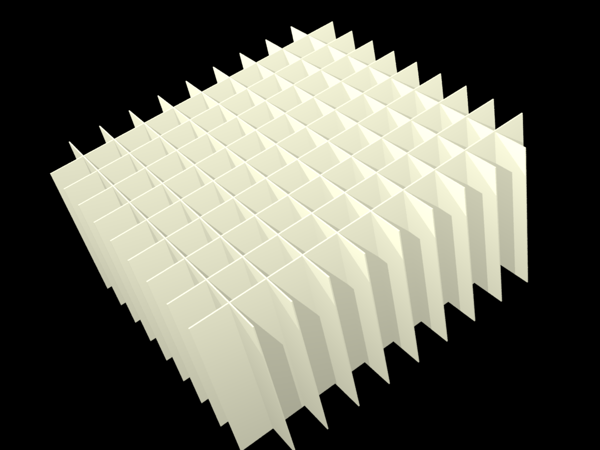 ALPHA, 10x10 pos. indd., 65mm, fiber, 12,5mm, 10st