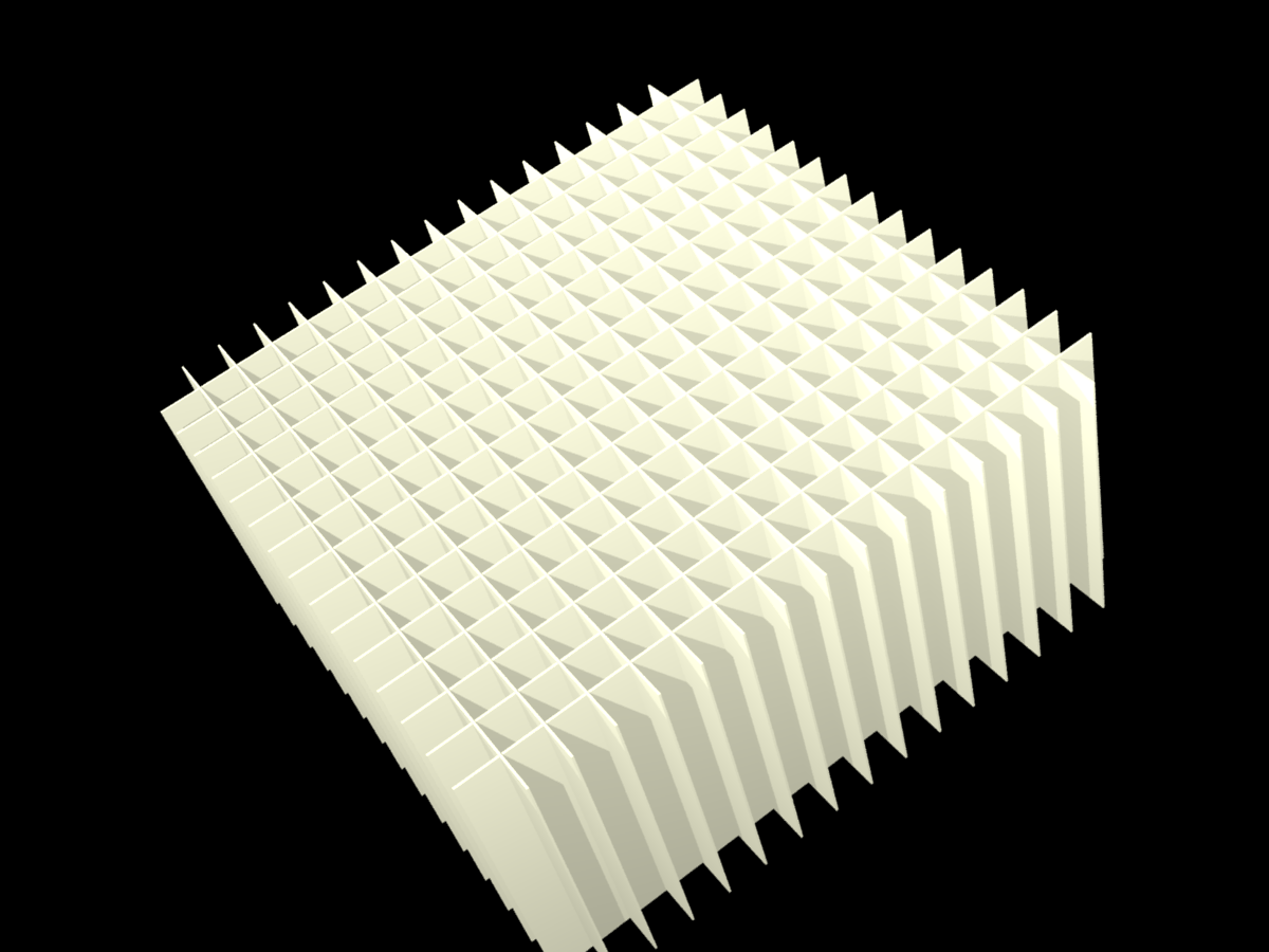 ALPHA, 16x16 pos. indd., 65mm, fiber, 7,5mm, 10stk