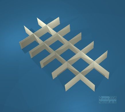 ALPHA L, 3x6 pos. indd., 25mm, fiber, 42,9mm, 10st