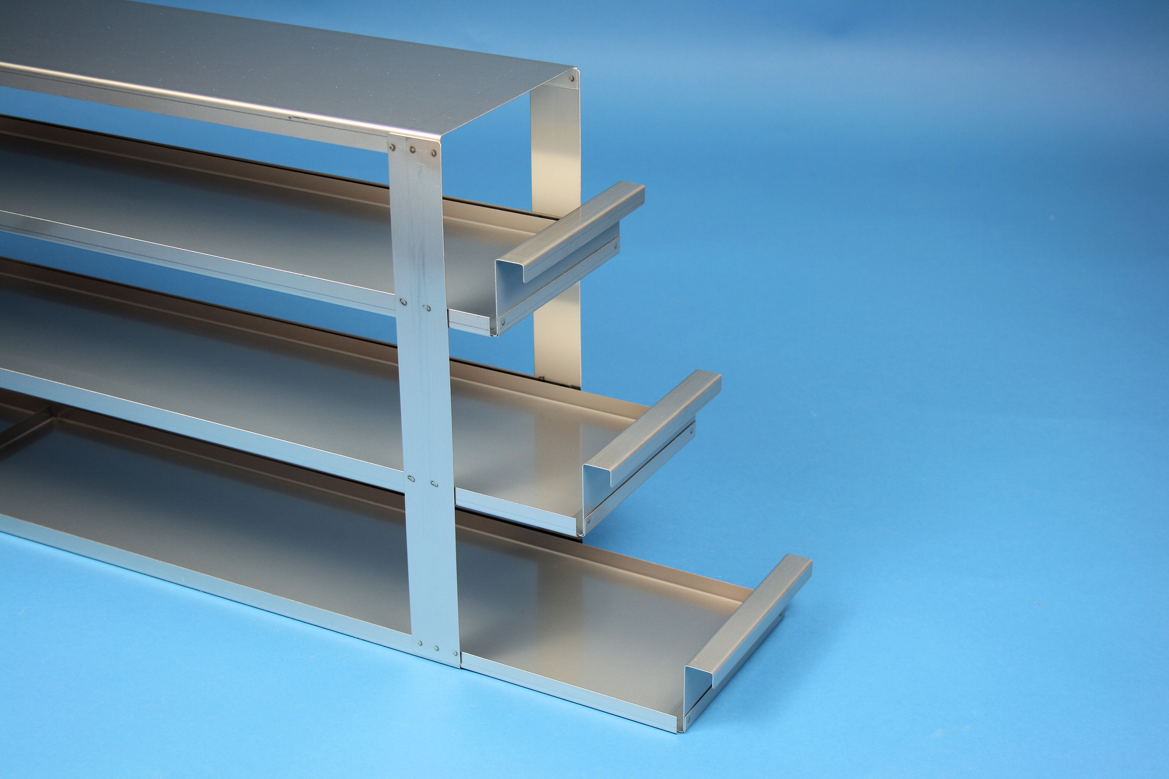 ALPHA skuffereol 100, for 6 boxe, 103mm, LHÅSL