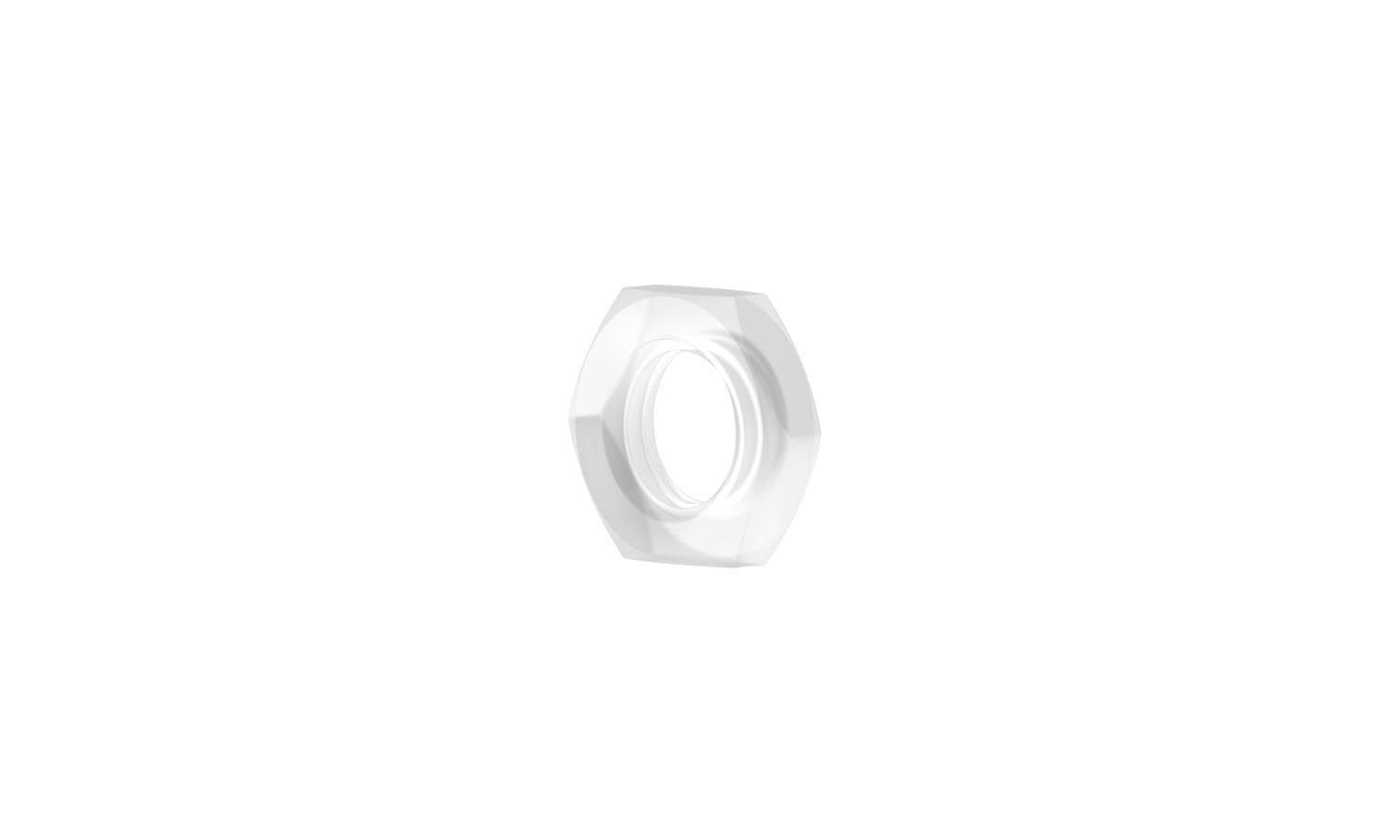 Lock ring, Delrin, 1/4-28, for flangeless screw