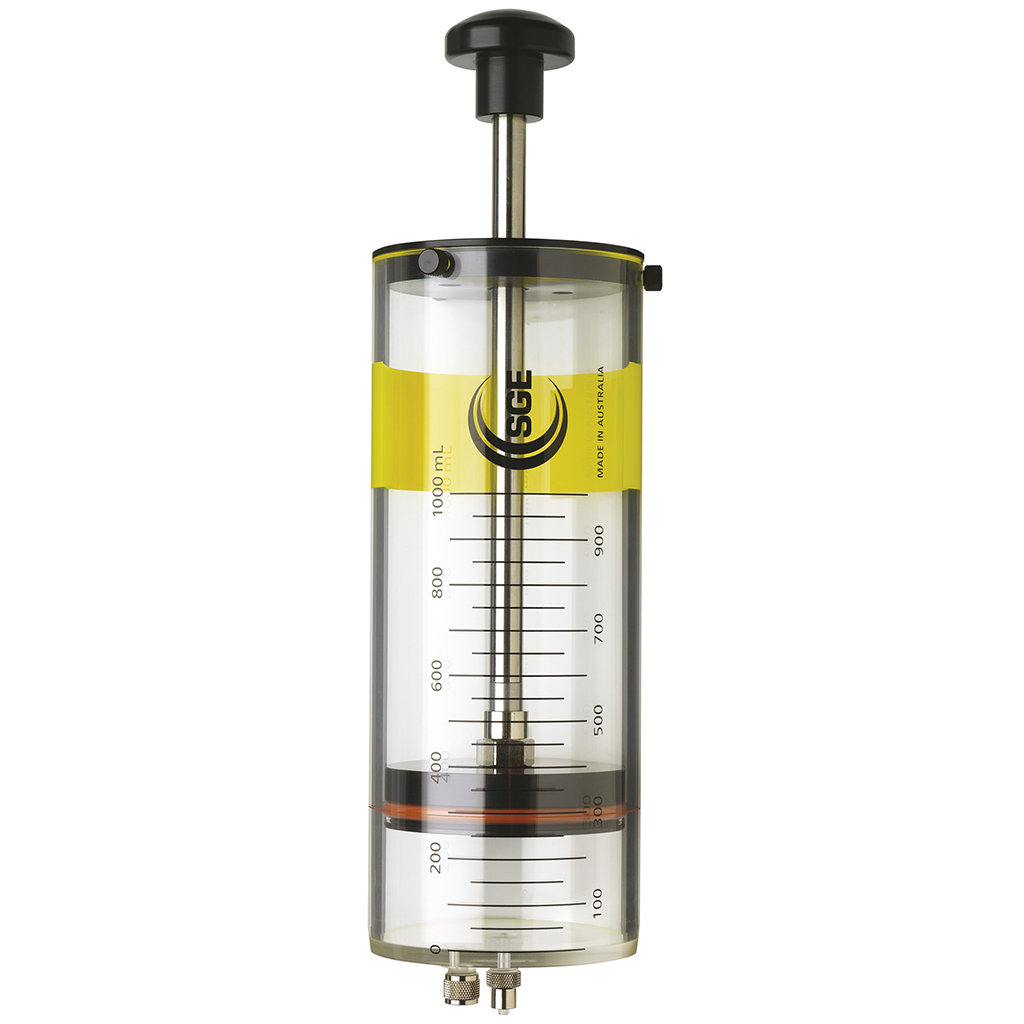 Syringe, jumbo-, 500 ml, luer lock, gas tight