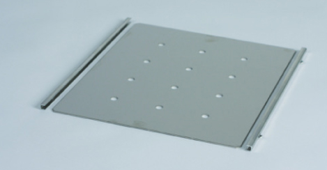 Hylde for eksikator, SST/Alu, 320x258x2 mm