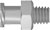 Adapter, PP, F Luer-1/4"-28 M