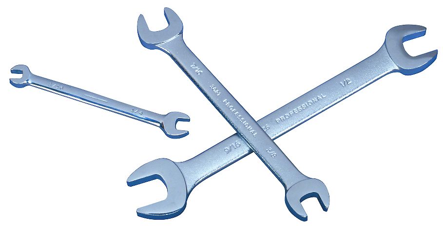 Open end wrench 3/16"x1/4"