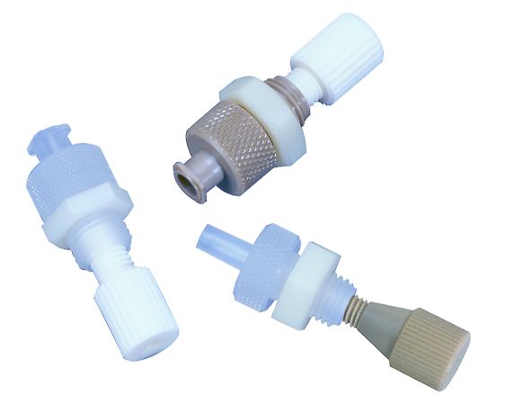 Adaptor CTFE female luer for 1/4-28 0,75 mm hole
