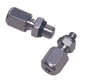 External adaptor 1/8"-10-32 thread, O-ring seal, S