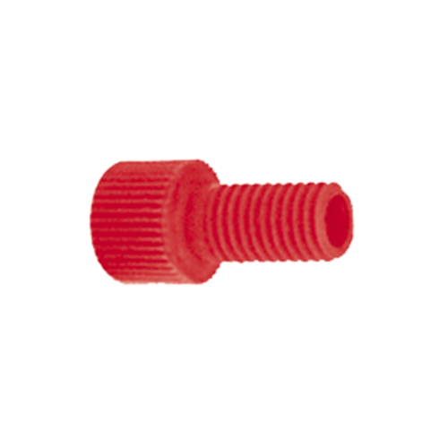 Nut, Polyacetal, flangeless 1/8", 1/4"-28, red, 10