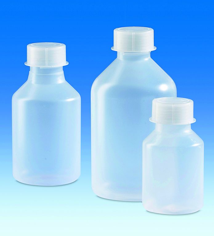 Bottle PP, wide neck, 250 ml, w/PP cap GL32, 20pcs
