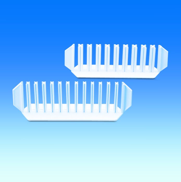 Stativ for reag.glas, PE, hvid, 16mm, 4stk